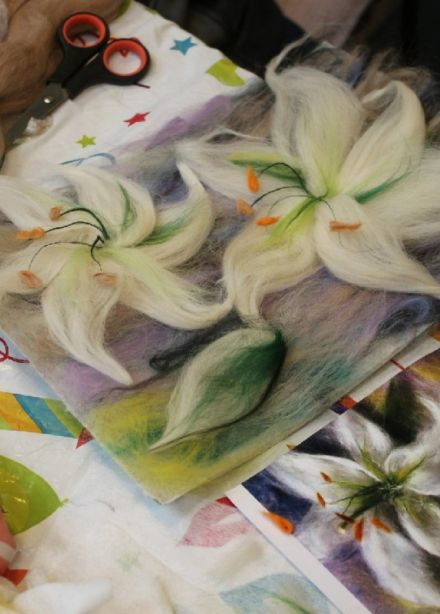 Создание картины из шерсти для детей и взрослых