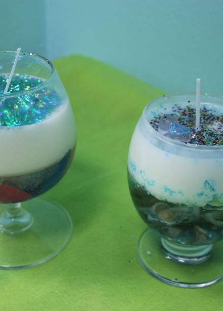 Создание двух свечек к Новому году