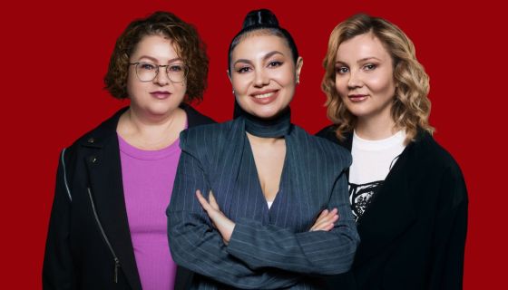 Ольга Егорчева, Светлана Кудинова и Амалия Гридина. Стендап