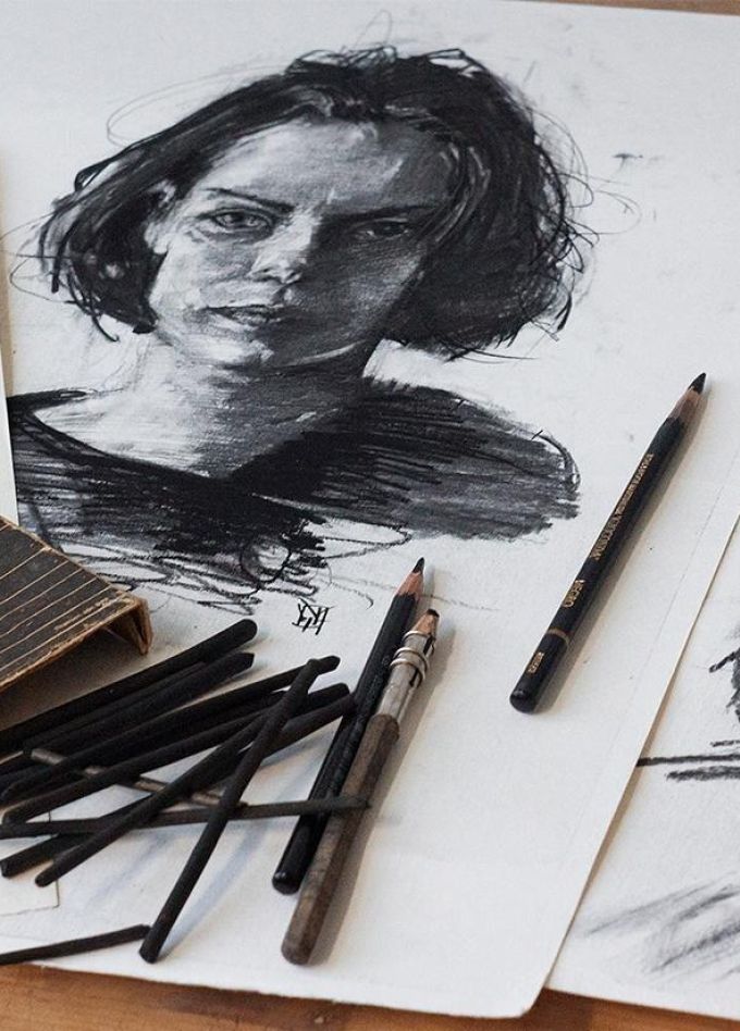 Рисунок углём